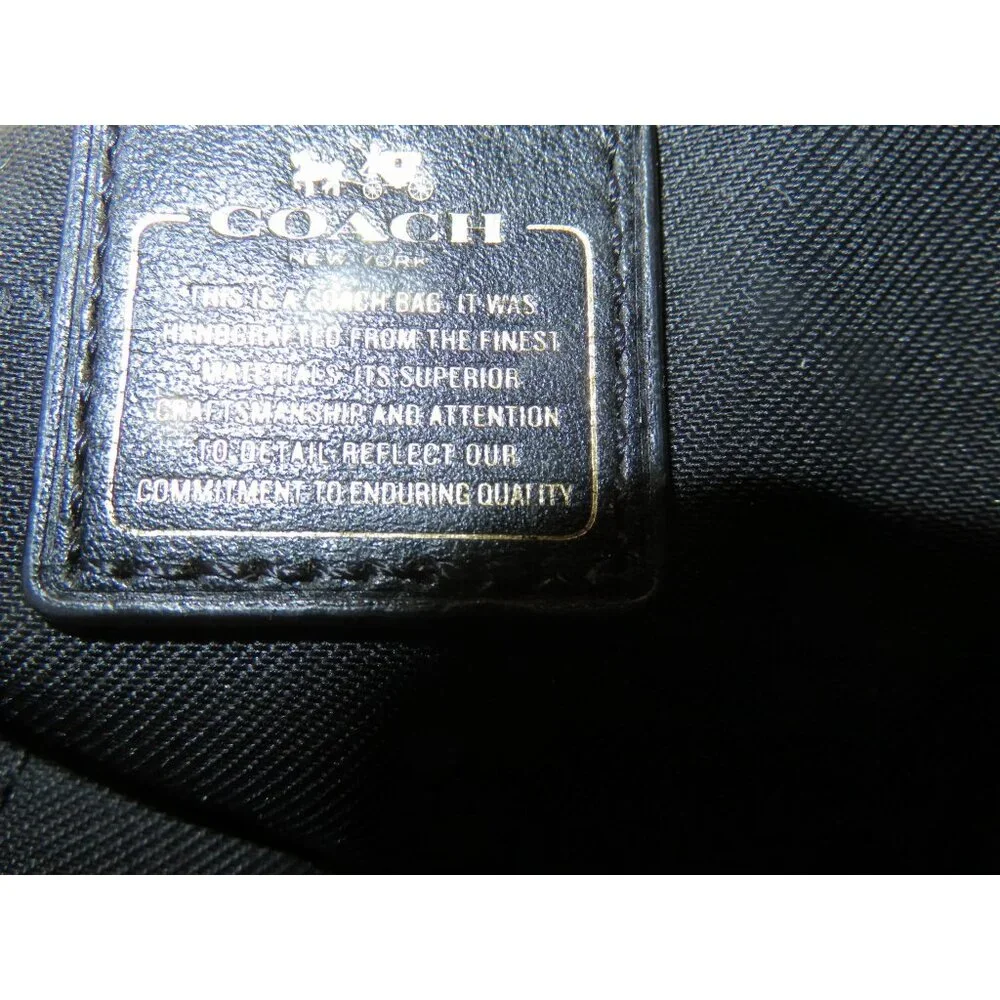 Coach 2015 Swagger 36496 In Colorblock Exotic Embossed Calf Leather Satchel - Picture 7 of 12